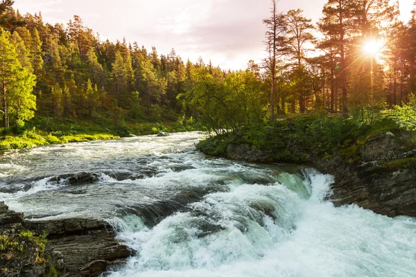 Rio na Noruega — Fotografia de Stock