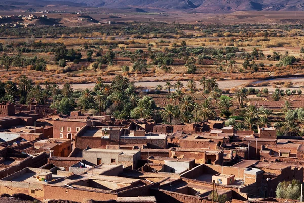 Vista da aldeia marroquina — Fotografia de Stock