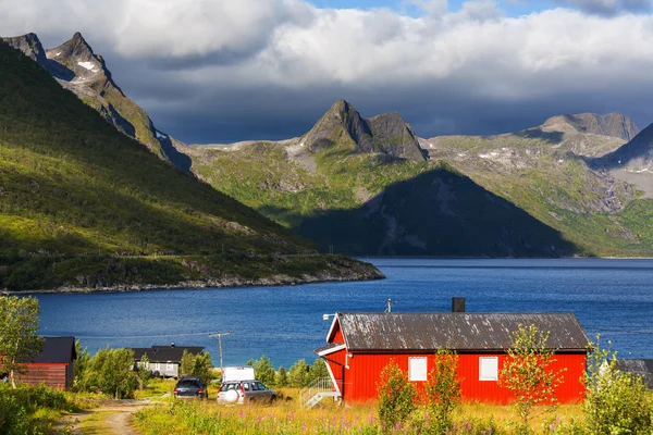 Cabañas en Noruega — Foto de Stock