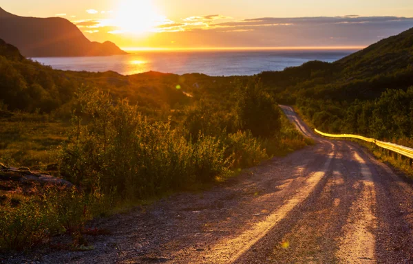 Solnedgångs scen — Stockfoto