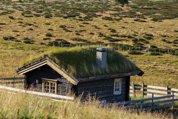 挪威山中小屋 — 图库照片
