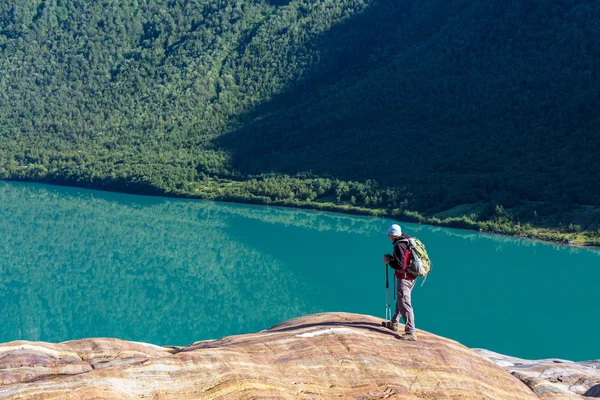 Caminata en Noruega — Foto de Stock