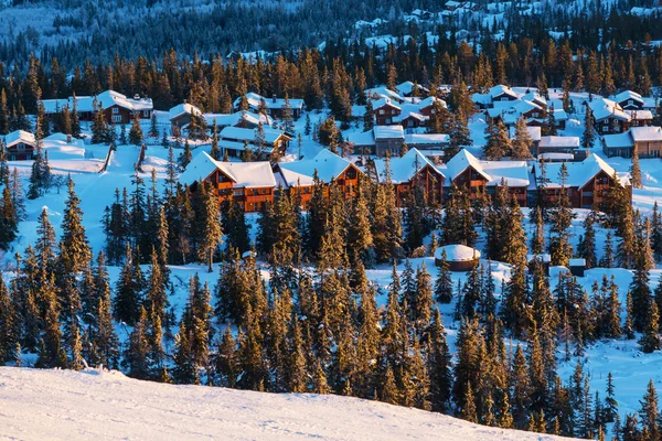 Winter resort — Stockfoto
