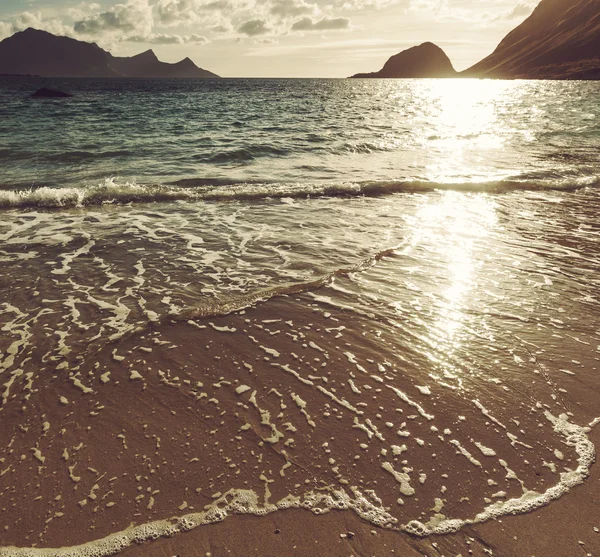 Praia em Lofoten — Fotografia de Stock