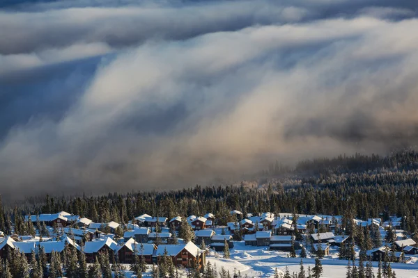 Wintersportort — Stockfoto