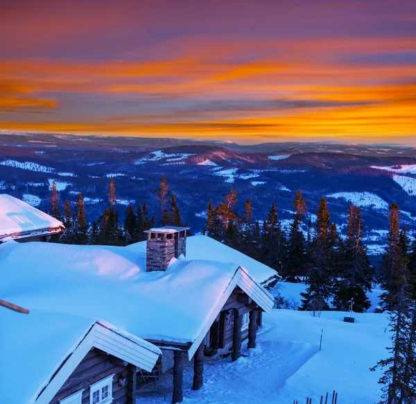 Località invernale — Foto Stock