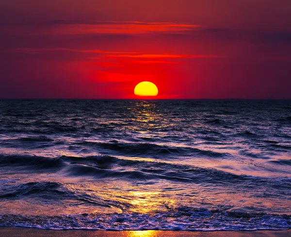 Tramonto sul mare — Foto Stock