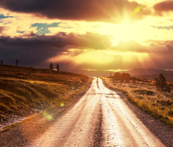 Strada in Norvegia — Foto Stock