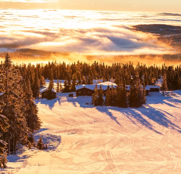 Montagne invernali — Foto Stock