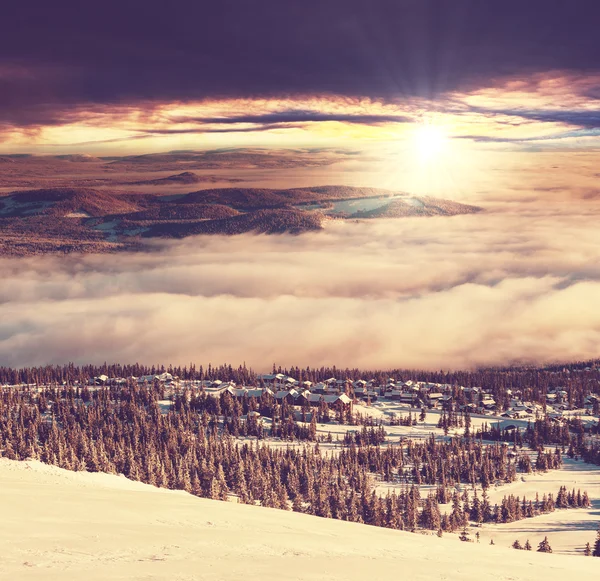 Зимові гори — стокове фото