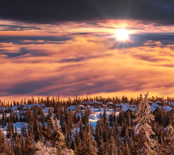 Invierno en montañas — Foto de Stock