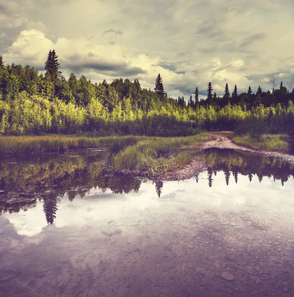 Jezioro na Alasce — Zdjęcie stockowe