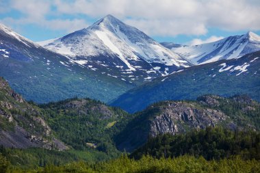 Mountains on Alaska clipart