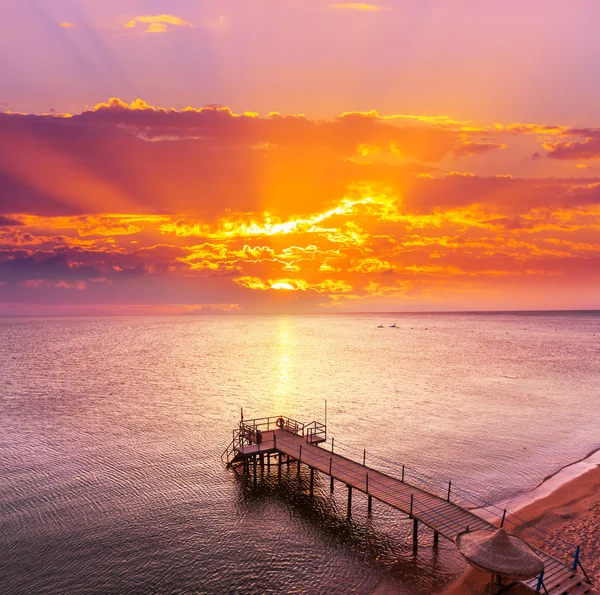 Strandpromenade — Stockfoto