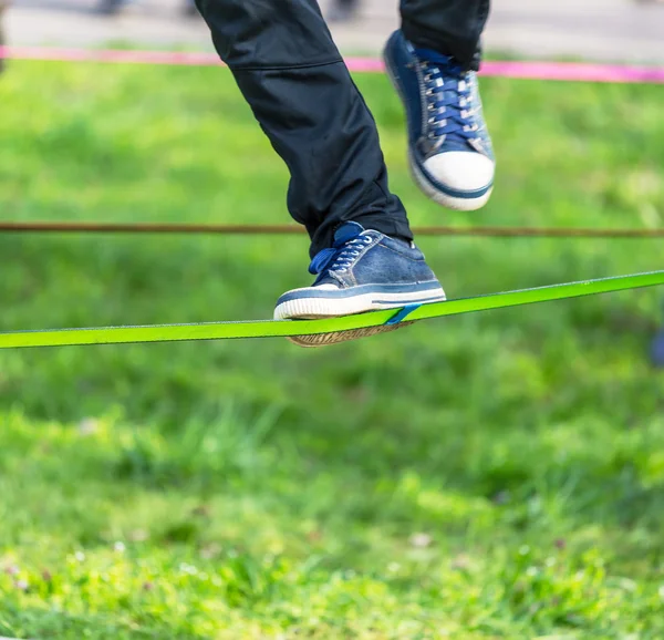 Slack line — Stock Photo, Image