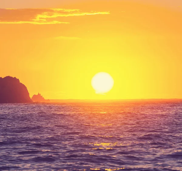 Sonnenuntergang am Meer — Stockfoto