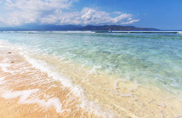 Pláž na gili — Stock fotografie