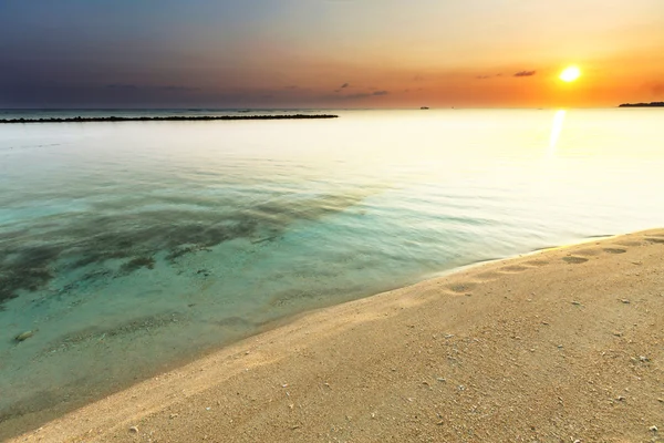 Pláž na gili — Stock fotografie