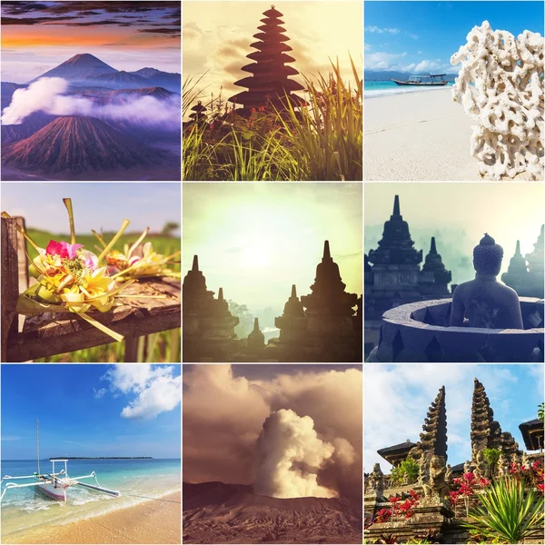Indonesia collage — Stock Photo, Image