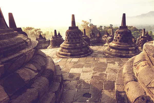 Borobudur templet, java, Indonesien. — Stockfoto