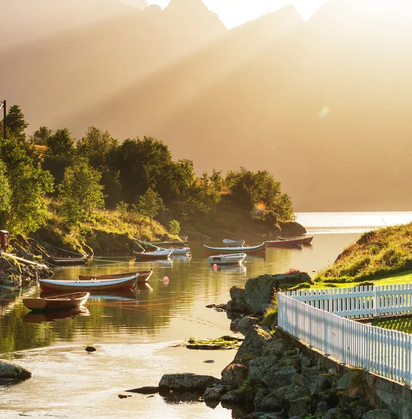 Лодка Норвегии — стоковое фото