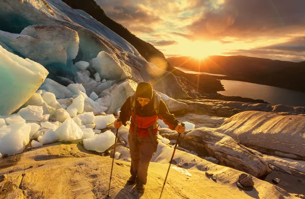 Caminhada em norway — Fotografia de Stock