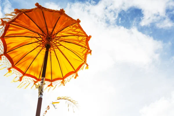 Umbrella in temple — Stock Photo, Image