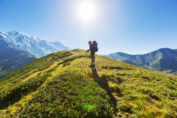 Hike in mountains — Stock Photo, Image