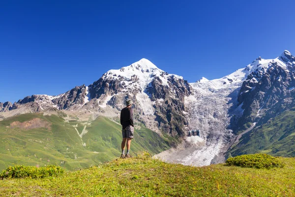 Wandelen in de bergen — Stockfoto