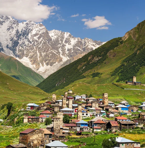 Aldeia Ushguli. Cáucaso — Fotografia de Stock
