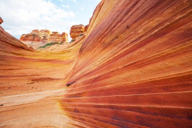 Utah, ABD 'de kumtaşı oluşumları. Güzel Alışılmadık manzaralar.