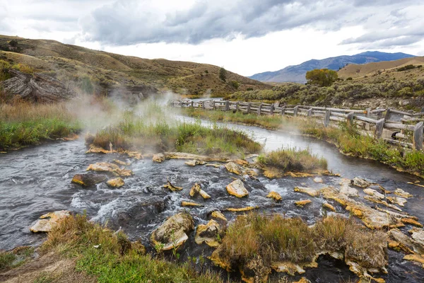 Hot Creek Górach Sierra Nevada Kalifornia Usa — Zdjęcie stockowe