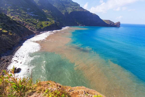 Hermosos Paisajes Naturales Costa Madeira — Foto de Stock