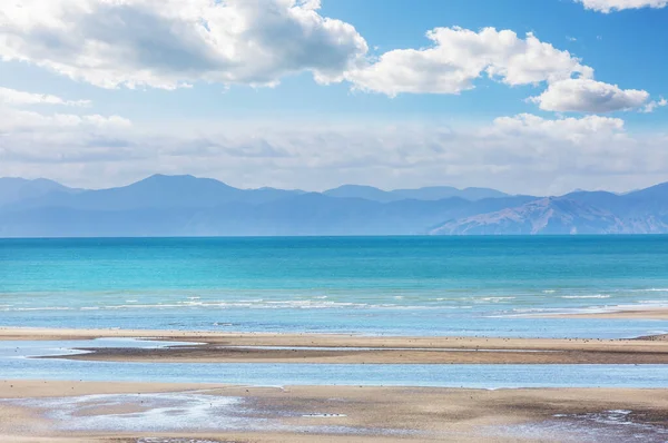 Beaux Paysages Plage Océan Nouvelle Zélande Inspirant Fond Naturel Voyage — Photo