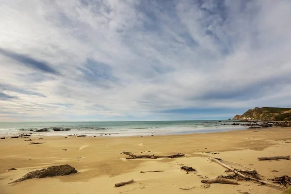 Όμορφα Τοπία Ocean Beach Νέα Ζηλανδία Εμπνευσμένο Φυσικό Και Ταξιδιωτικό — Φωτογραφία Αρχείου