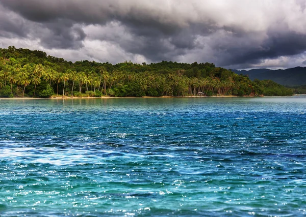 Prachtig Uitzicht Zee Baai Bergeilanden Palawan Filippijnen Vakantie Sereniteit Prachtige — Stockfoto
