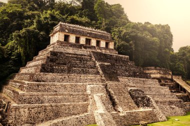 Palenque pyramid clipart