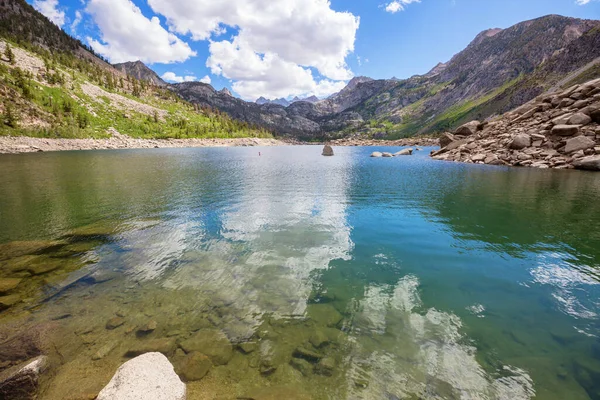 Lac Sérénité Dans Les Montagnes Saison Estivale Beaux Paysages Naturels — Photo