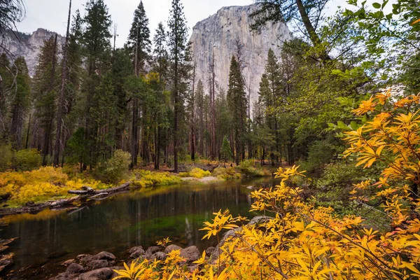 Krásná Podzimní Sezóna Yosemitském Národním Parku Kalifornie Usa — Stock fotografie