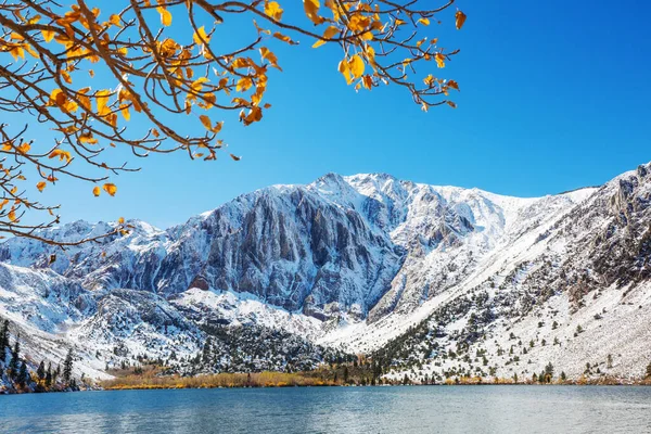 Beautiful Nature Scene Early Winter Mountains Sierra Nevada Landscapes Usa — Stock Photo, Image