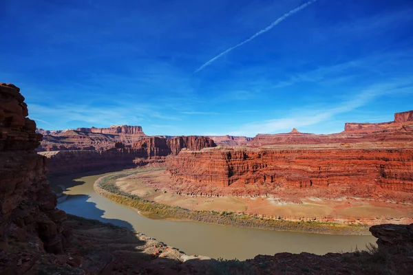 Canyon Vid Floden Colorado Utah Usa — Stockfoto