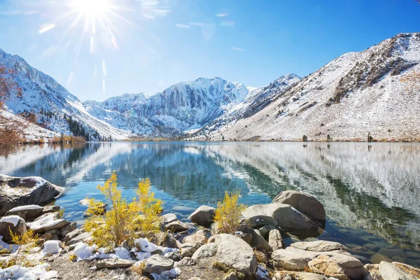 Prachtige Natuur Vroege Winterbergen Sierra Nevada Landschappen Verenigde Staten Californië — Stockfoto