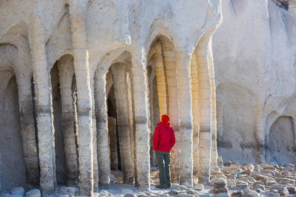 Niezwykłe Krajobrazy Przyrodnicze Crowley Lake Columns Kalifornii Usa — Zdjęcie stockowe