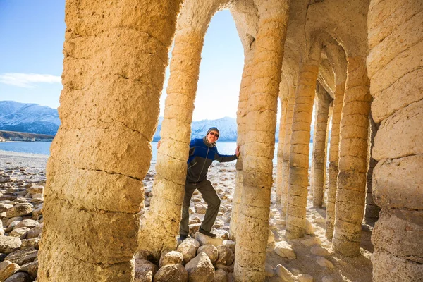 Niezwykłe Krajobrazy Przyrodnicze Crowley Lake Columns Kalifornii Usa — Zdjęcie stockowe