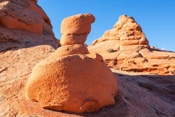 Formações Arenito Utah Eua Lindas Paisagens Incomuns — Fotografia de Stock