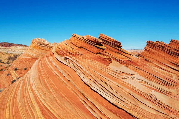 美国犹他州的砂岩地层 美丽异乎寻常的风景 — 图库照片