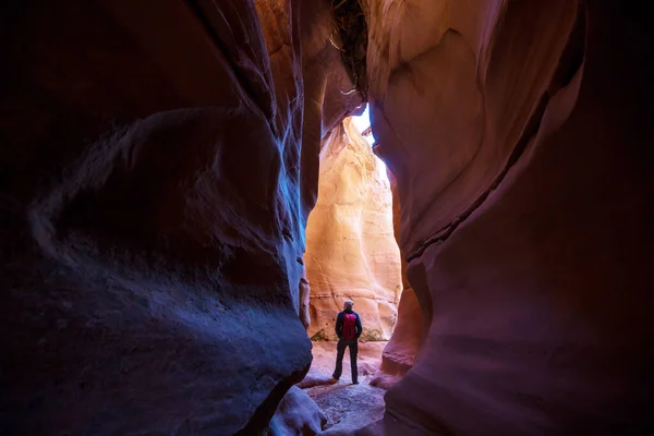 Slot Canyon Grand Staircase Escalante National Park Utah Eua Formações — Fotografia de Stock