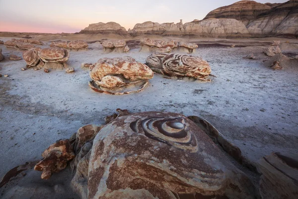 Unusual Desert Landscapes Bisti Badlands Zin Wilderness Area New Mexico — ストック写真