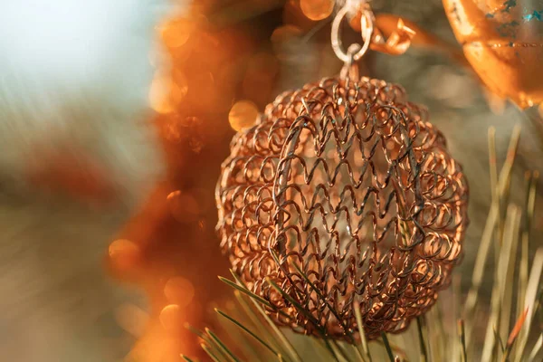 Όμορφη Παραδοσιακή Χριστουγεννιάτικη Διακόσμηση Closeup — Φωτογραφία Αρχείου