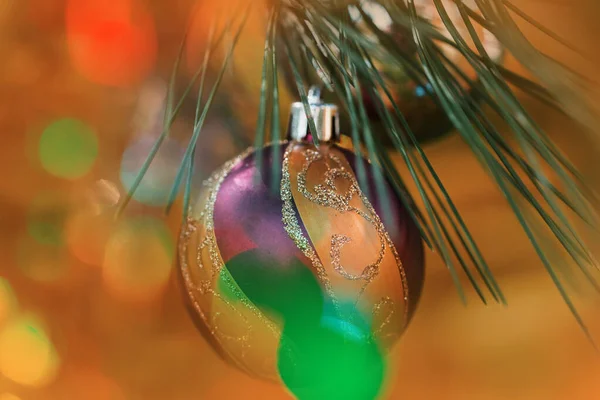 Hermosa Decoración Tradicional Navidad Primer Plano —  Fotos de Stock